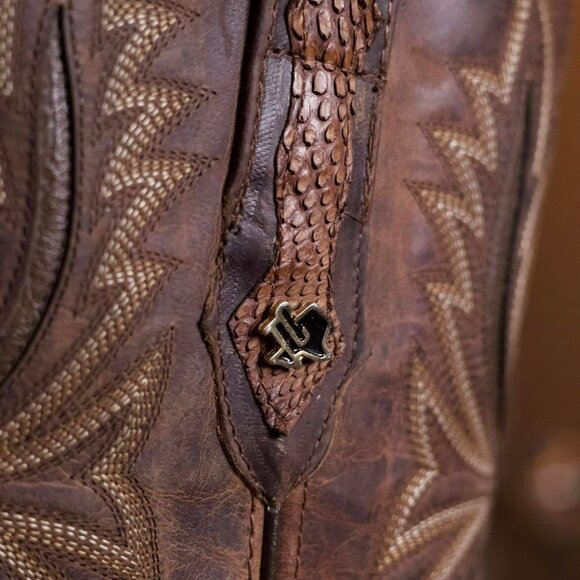 Texas Country Official Python Boots (Round Toe) - Picture 8 of 12